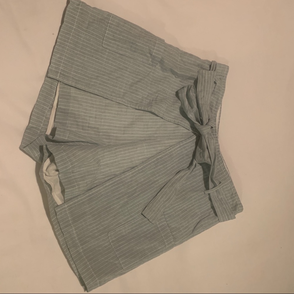 Baby Blue Paperbag Shorts
